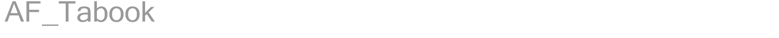 AF_Tabook font preview